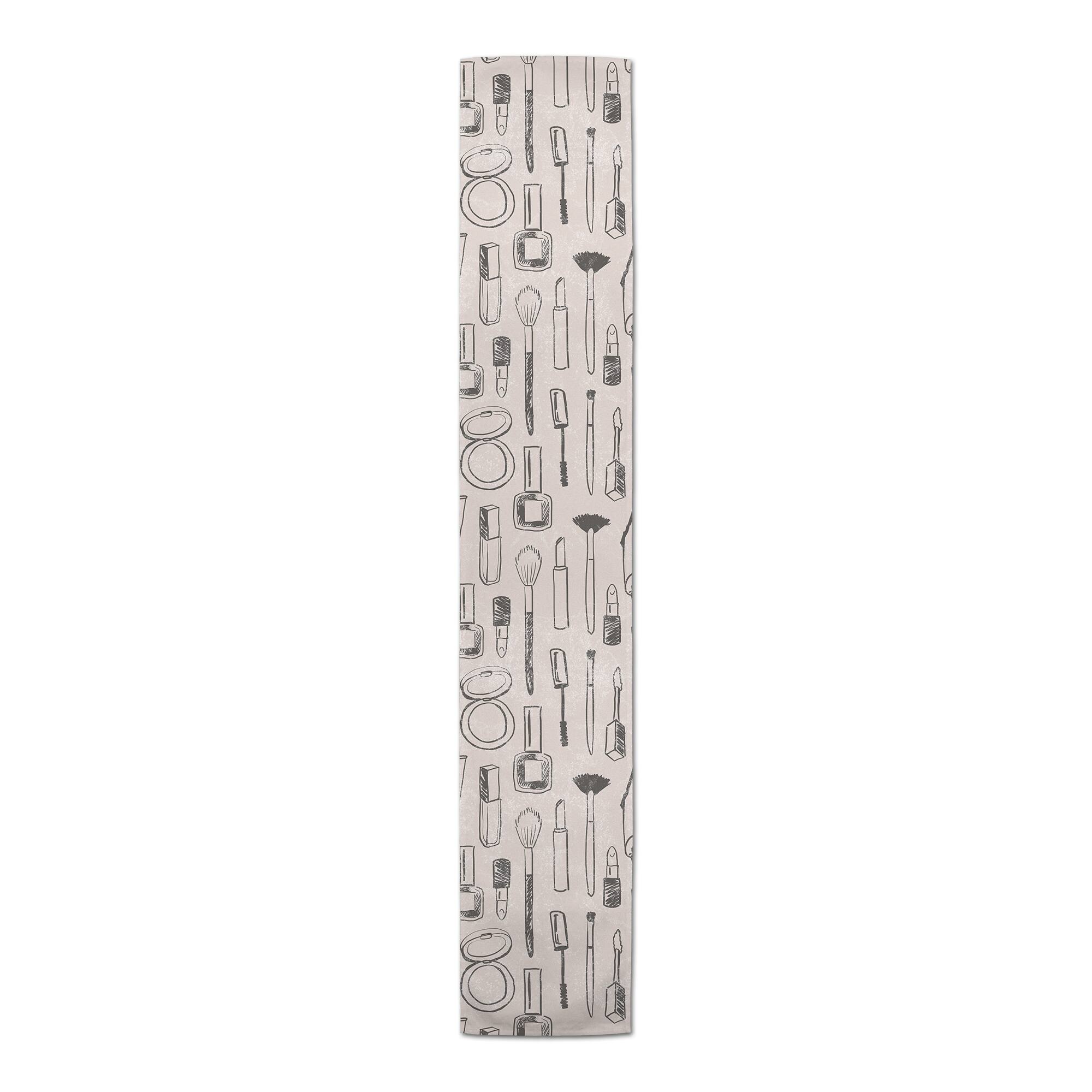 90" Makeup Icons Cotton Twill Runner